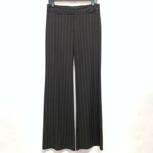 Karen Kane Pants Size 4 Women's Brown w/ Gray Light Brown Pin Stripes Flare NWT